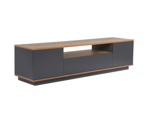 Soporte de TV de madera "Veramont" - 180 x 44 x 44 cm - Gris antracita
