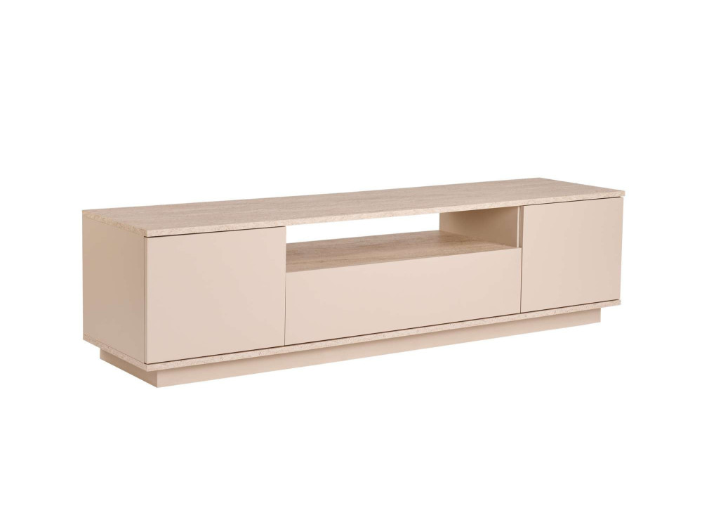 Soporte de TV de madera "Veramont" - 180 x 44 x 44 cm - Beige