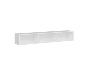 Mueble TV suspendido de madera "Rigel" - 180 x 32 x 30 cm - Blanco