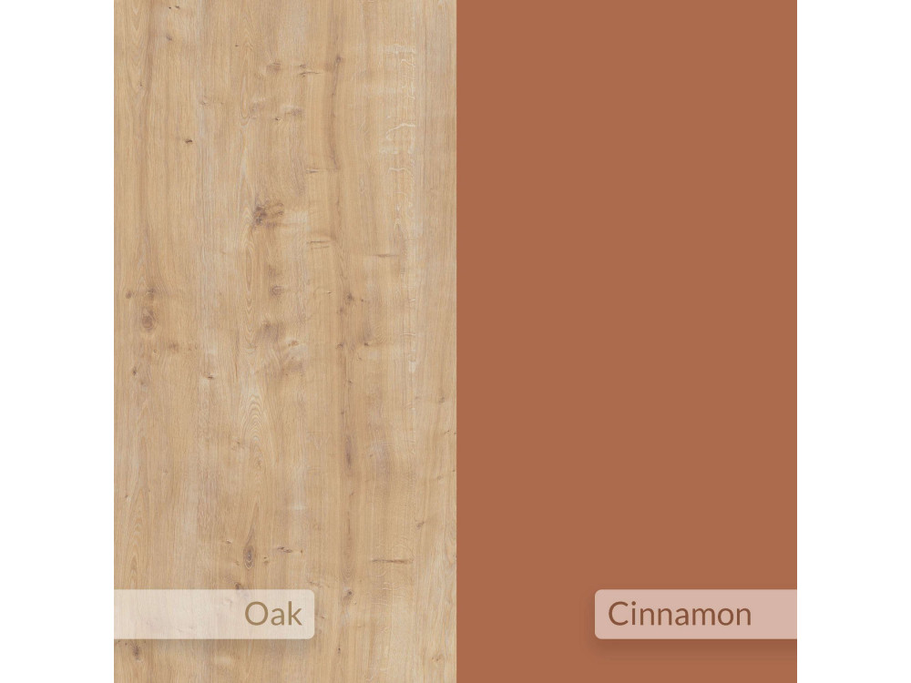 Mueble TV modular de madera "Glis" - 145 x 35 x 44 cm - Terracota