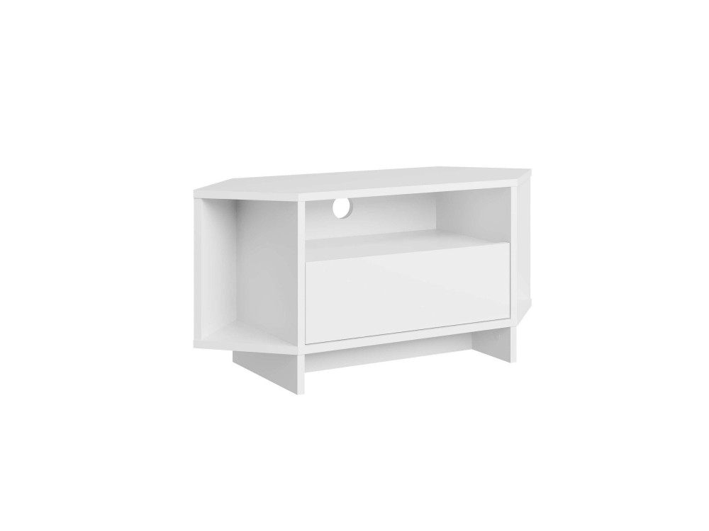 Soporte de TV de madera "Viva" - 95 x 35 x 45 cm - Blanco