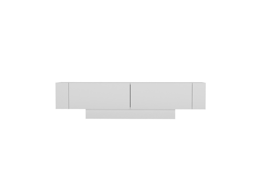 Soporte de TV de madera "Matera" - 150 x 31 x 41 cm - Blanco