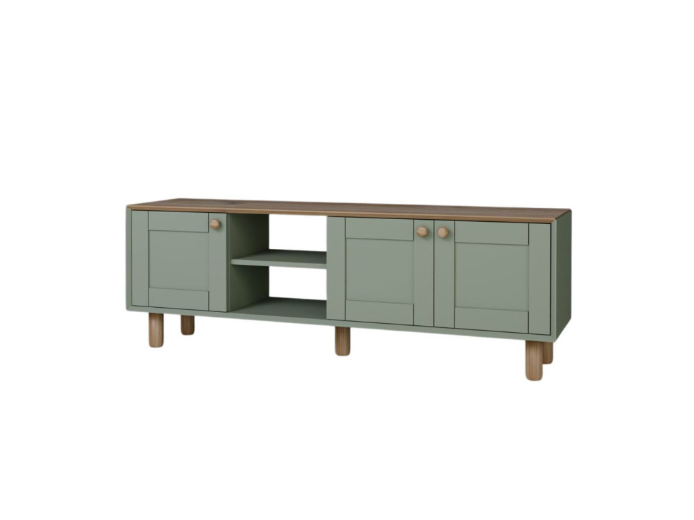 Mia" soporte de TV de madera - 160 x 40 x 56 cm - Verde