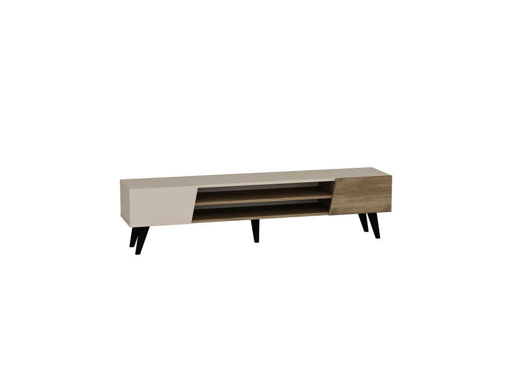 Soporte de TV de madera "Clark" - 180 x 37 x 45 cm - Marrón