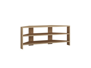 Mueble TV esquinero de madera "Thales" - 114 x 36 x 45 cm - Beige