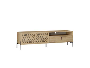 Soporte de TV de madera "Dionysos" - 170 x 45 x 48 cm - Beige