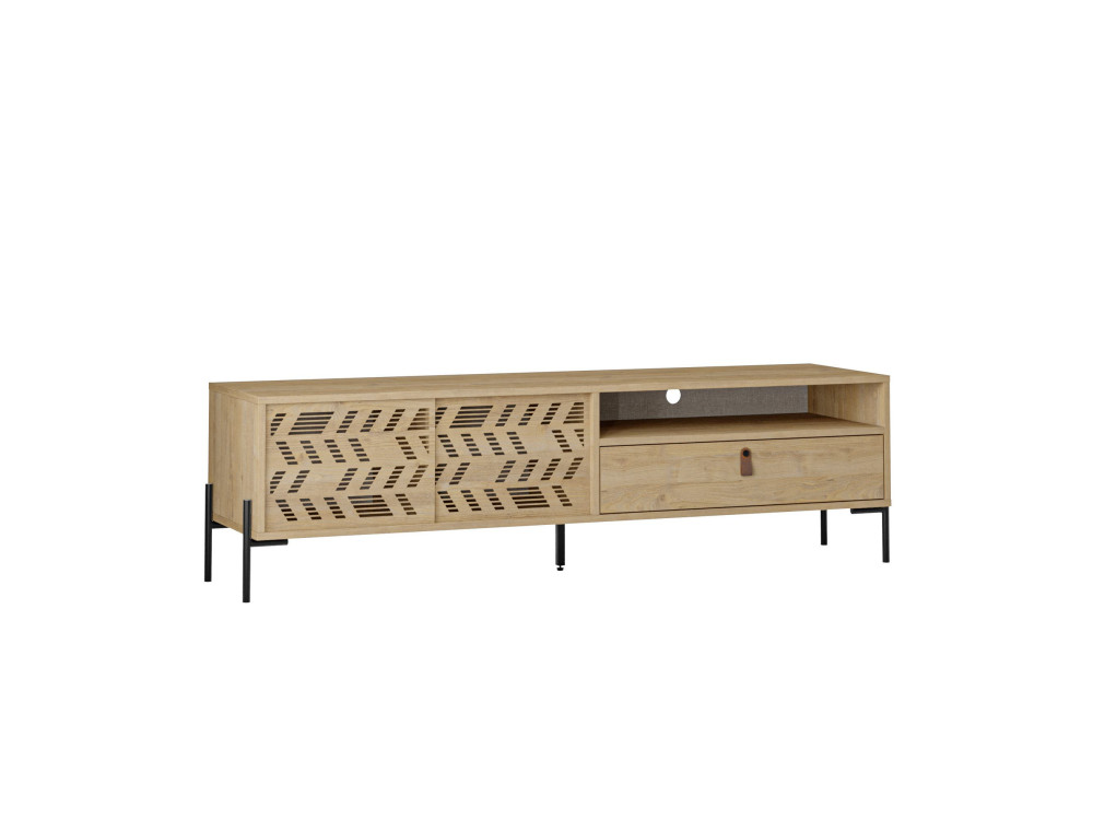 Soporte de TV de madera "Dionysos" - 170 x 45 x 48 cm - Beige