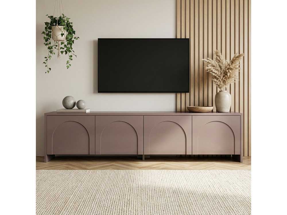 Soporte de TV de madera "Aurelia" - 180 x 32 x 45 cm - Atlas