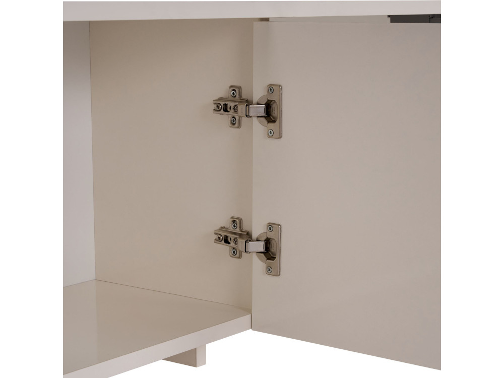 Soporte de TV de madera "Aurelia" - 180 x 32 x 45 cm - Crema