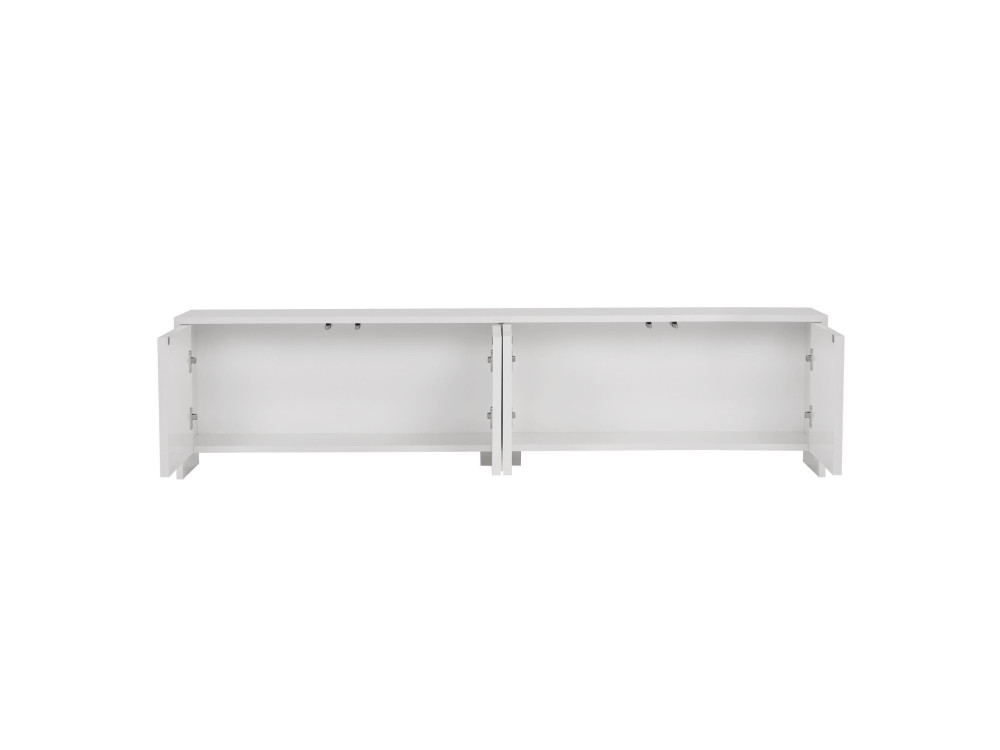Soporte de TV de madera "Aurelia" - 180 x 32 x 45 cm - Blanco