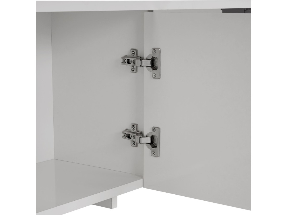 Soporte de TV de madera "Aurelia" - 180 x 32 x 45 cm - Blanco