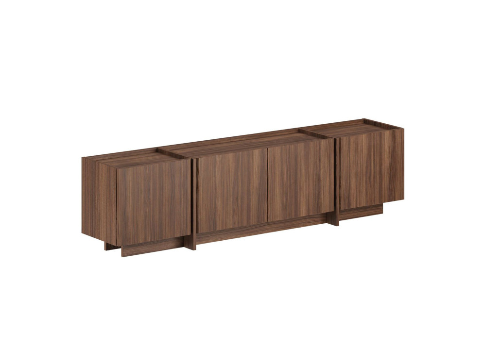 Soporte de TV de madera "Lowen" - 180 x 35 x 46 cm - Nogal Milano