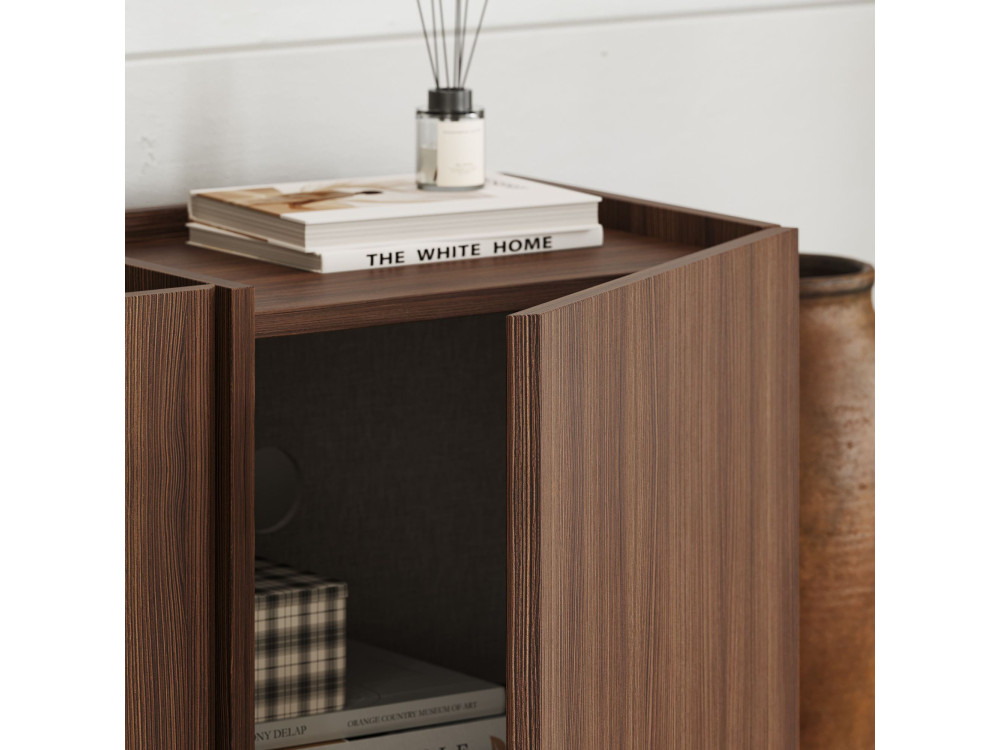 Soporte de TV de madera "Lowen" - 180 x 35 x 46 cm - Nogal Milano