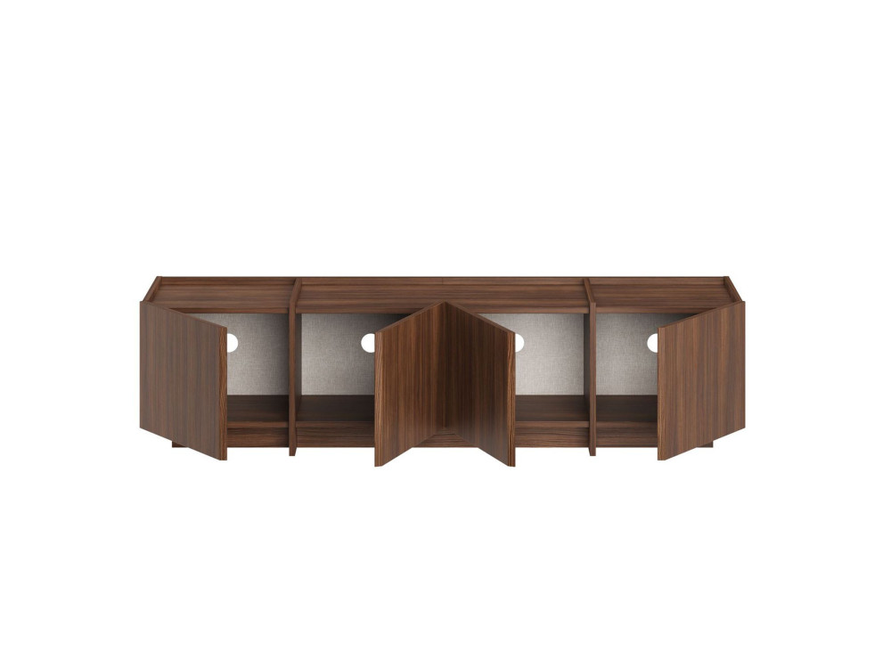 Soporte de TV de madera "Lowen" - 180 x 35 x 46 cm - Nogal Milano