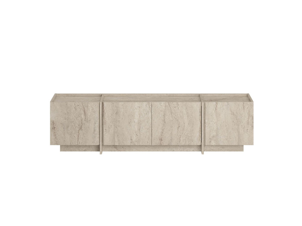 Soporte de TV de madera "Lowen" - 180 x 35 x 46 cm - Travertino