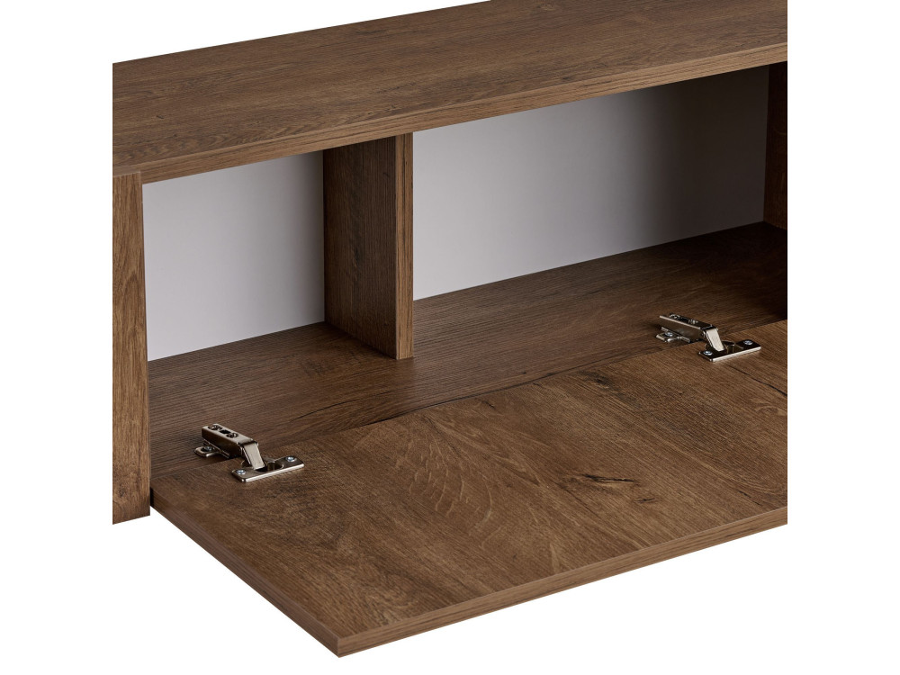 Soporte de TV de madera "Nexus" - 180 x 30 x 45 cm - Kafkas Roble / Negro