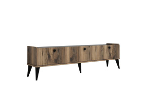 Soporte de TV de madera "Lidya" - 180 x 35 x 49 cm - Marrón