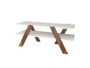 Soporte de TV de madera "Basic" - 120 x 33 x 45 cm - Blanco