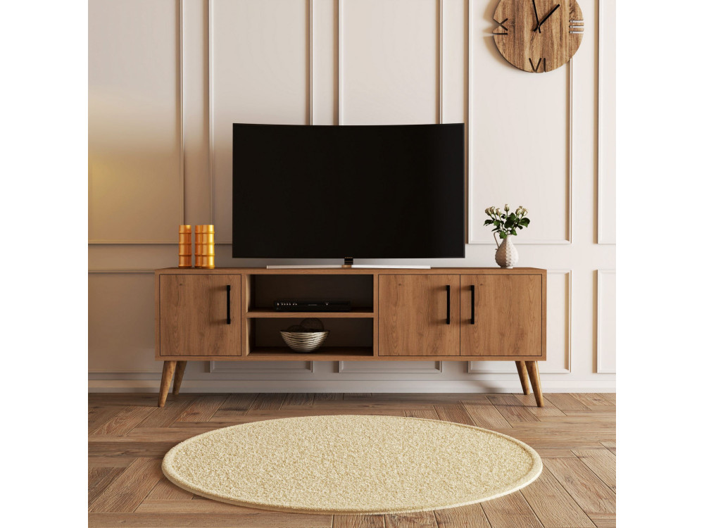 Soporte de TV de madera "Exxen" - 150 x 34 x 52 cm - Marrón