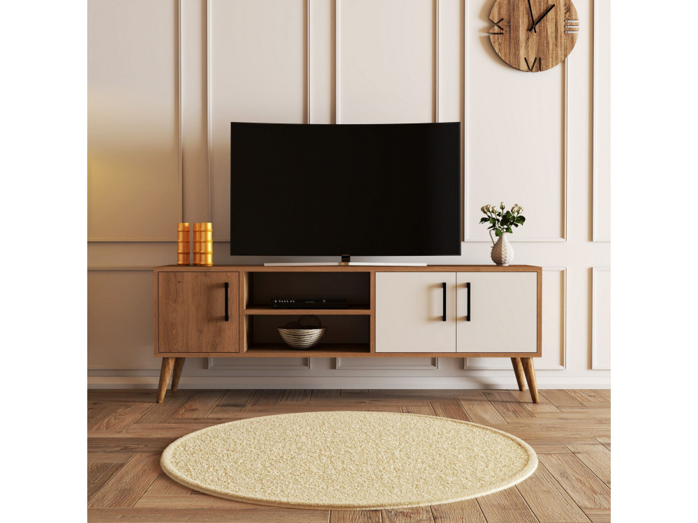 Soporte de TV de madera "Exxen" - 150 x 34 x 52 cm - Blanco