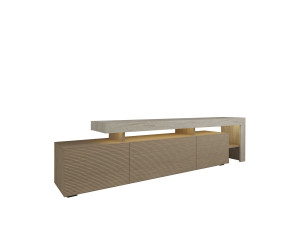 Soporte de TV de madera "Beliz" - 192 x 37 x 53 cm - Beige
