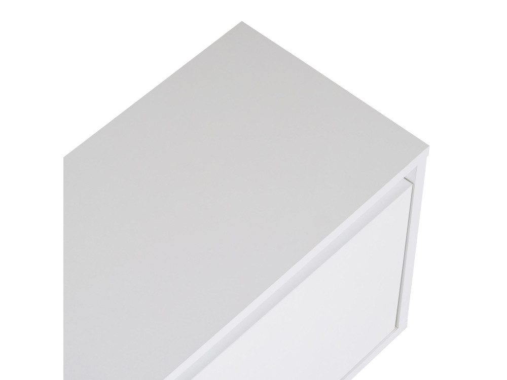 Soporte de TV de madera "Sentinel" - 160 x 30 x 42 cm - Blanco