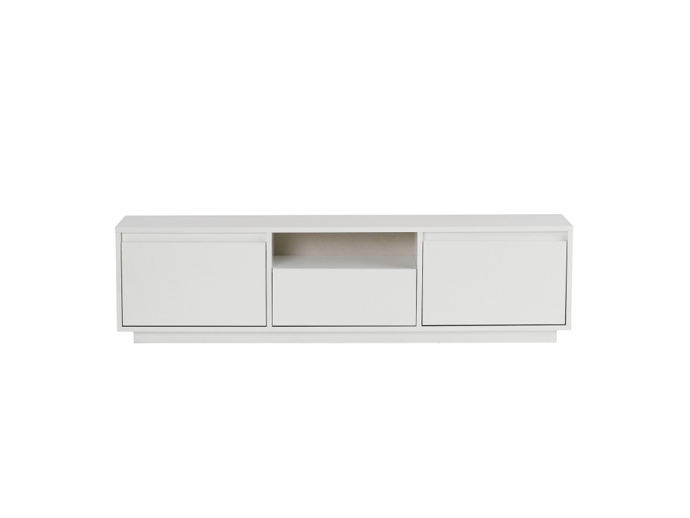 Soporte de TV de madera "Sentinel" - 160 x 30 x 42 cm - Blanco