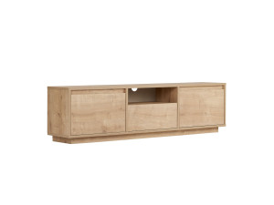 Soporte de TV de madera "Sentinel" - 160 x 30 x 42 cm - Beige