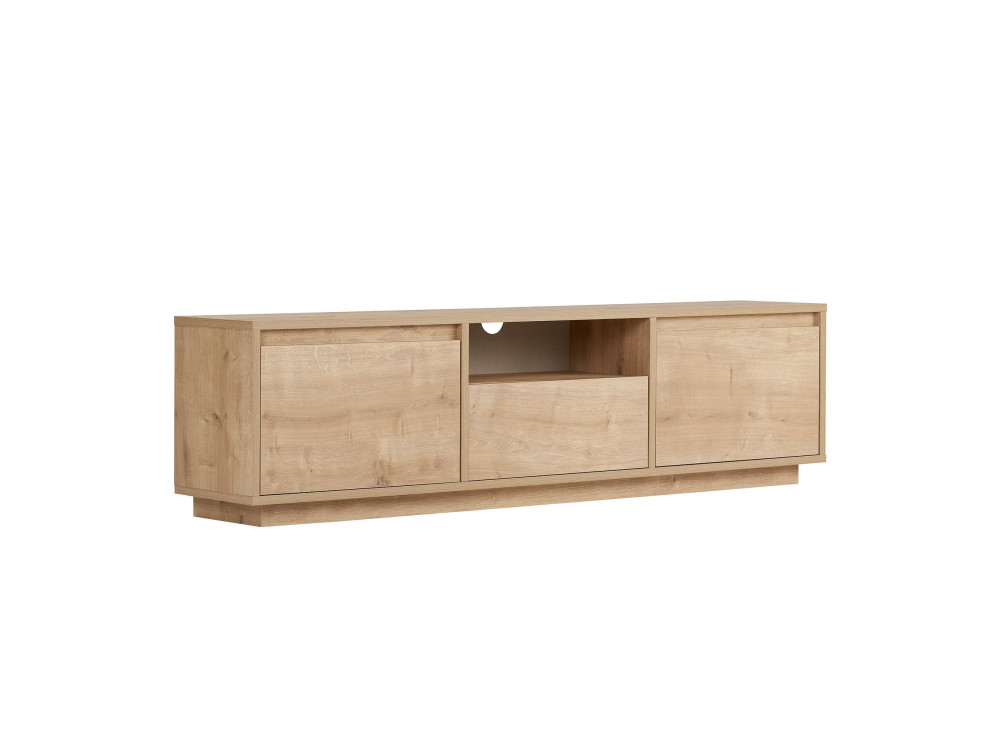 Soporte de TV de madera "Sentinel" - 160 x 30 x 42 cm - Beige