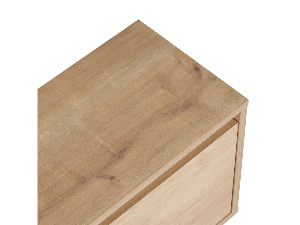 Soporte de TV de madera "Sentinel" - 160 x 30 x 42 cm - Beige