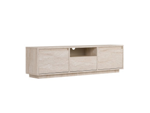 Soporte de TV de madera "Sentinel" - 160 x 30 x 42 cm - Travertino
