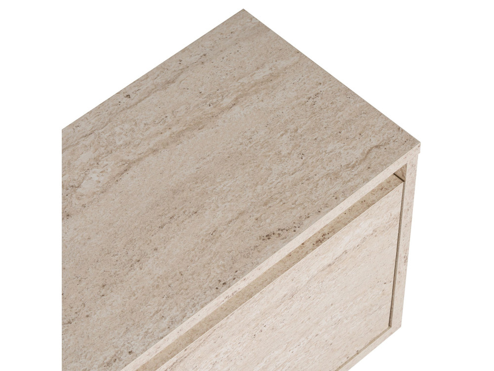 Soporte de TV de madera "Sentinel" - 160 x 30 x 42 cm - Travertino
