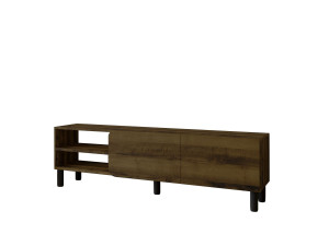 Soporte de TV de madera "River" - 150 x 31,4 x 48,2 cm - Nogal antiguo