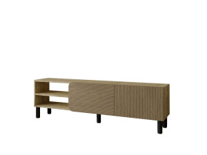 Soporte de TV de madera "River" - 150 x 31 x 48 cm - Beige
