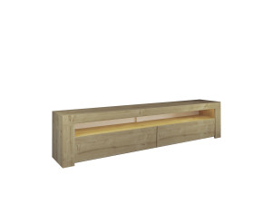 Soporte de TV de madera "Bati" - 150 x 36 x 46 cm - Beige