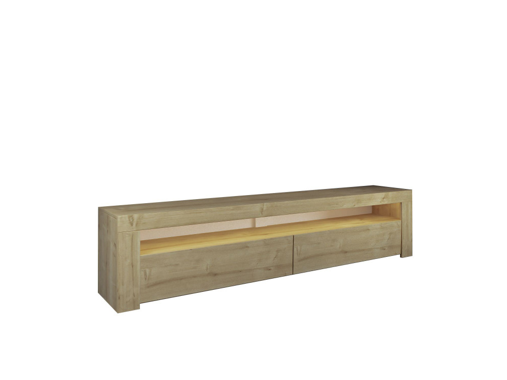 Soporte de TV de madera "Bati" - 150 x 36 x 46 cm - Beige