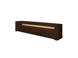 Soporte de TV de madera "Bati" - 150 x 36 x 46 cm - Marrón
