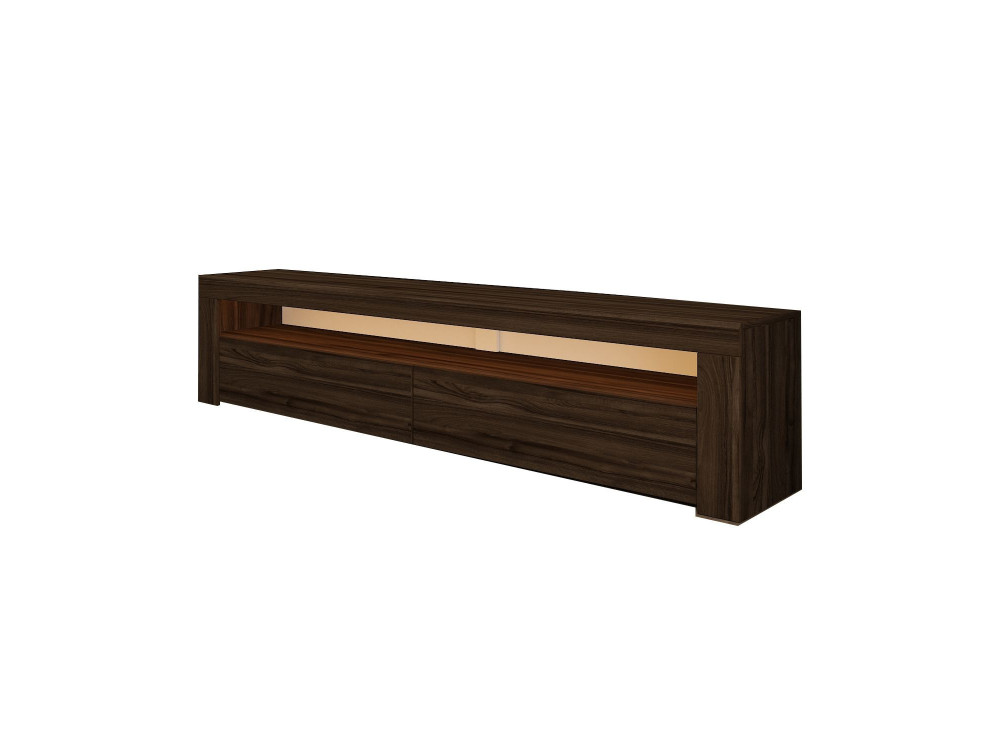 Soporte de TV de madera "Bati" - 150 x 36 x 46 cm - Marrón