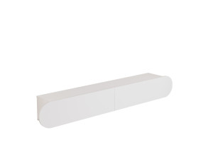 Soporte de TV de madera "LUM1" - 180 x 31 x 29 cm - Blanco