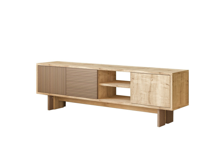 Soporte de TV de madera "Ravello" - 150 x 30 x 45 cm - Beige