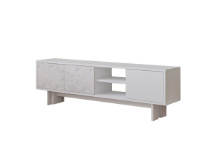 Soporte de TV de madera "Ravello" - 150 x 30 x 45 cm - Blanco