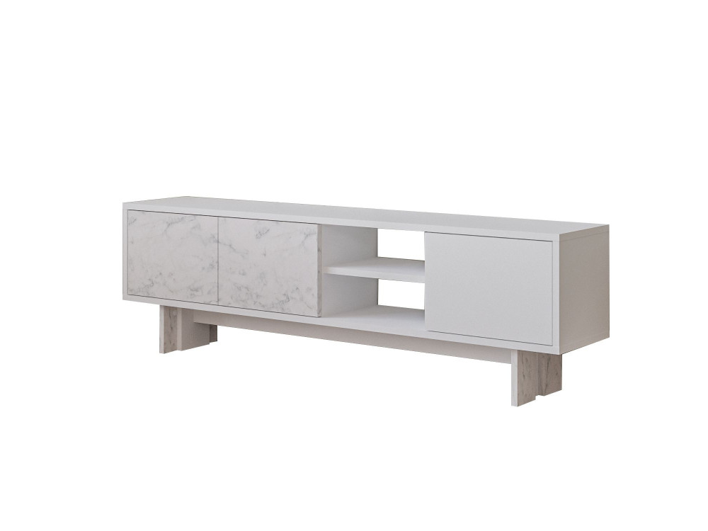 Soporte de TV de madera "Ravello" - 150 x 30 x 45 cm - Blanco