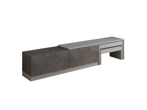 Soporte de TV de madera "Nest" - 180 x 30 x 36 cm - Gris