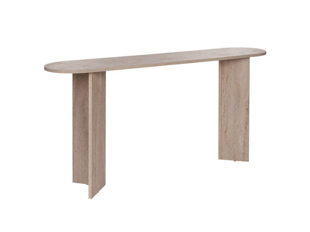 Consola de madera "Sira" - 150 x 35 x 75 cm - Travertino