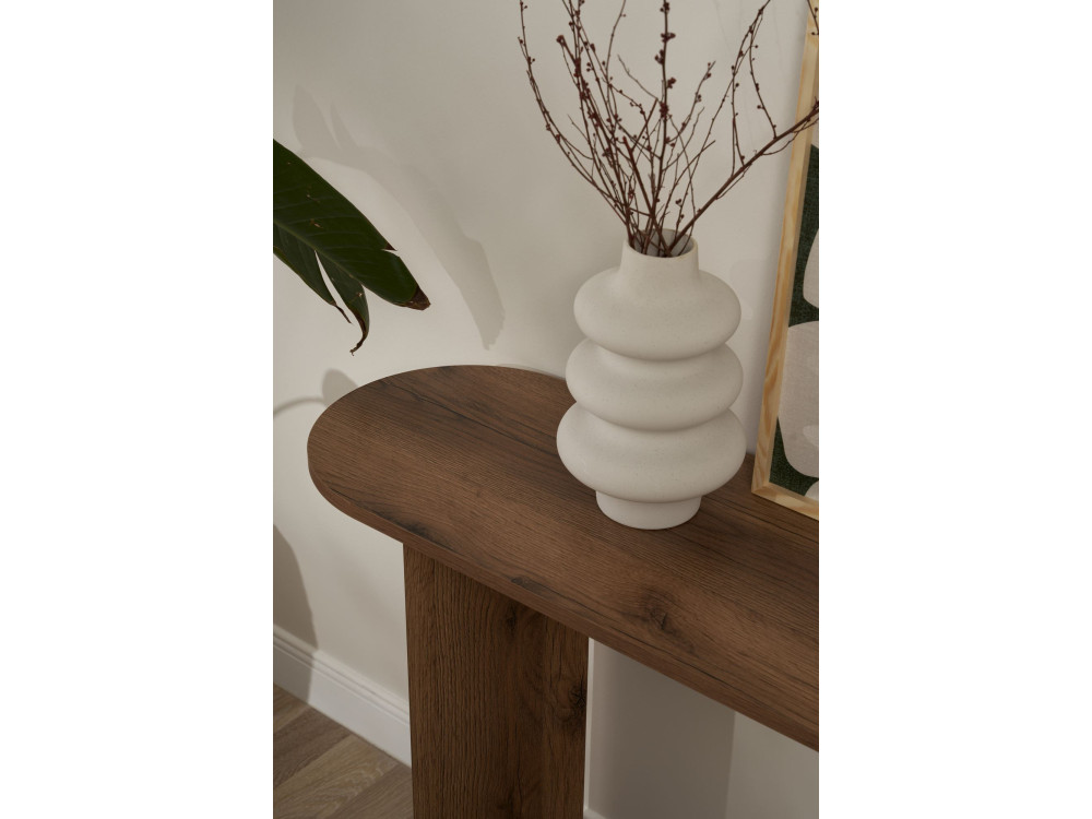 Consola de madera "Sira" - 150 x 35 x 75 cm - Nogal