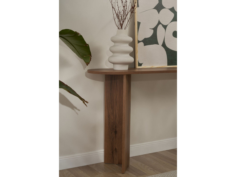 Consola de madera "Sira" - 150 x 35 x 75 cm - Nogal