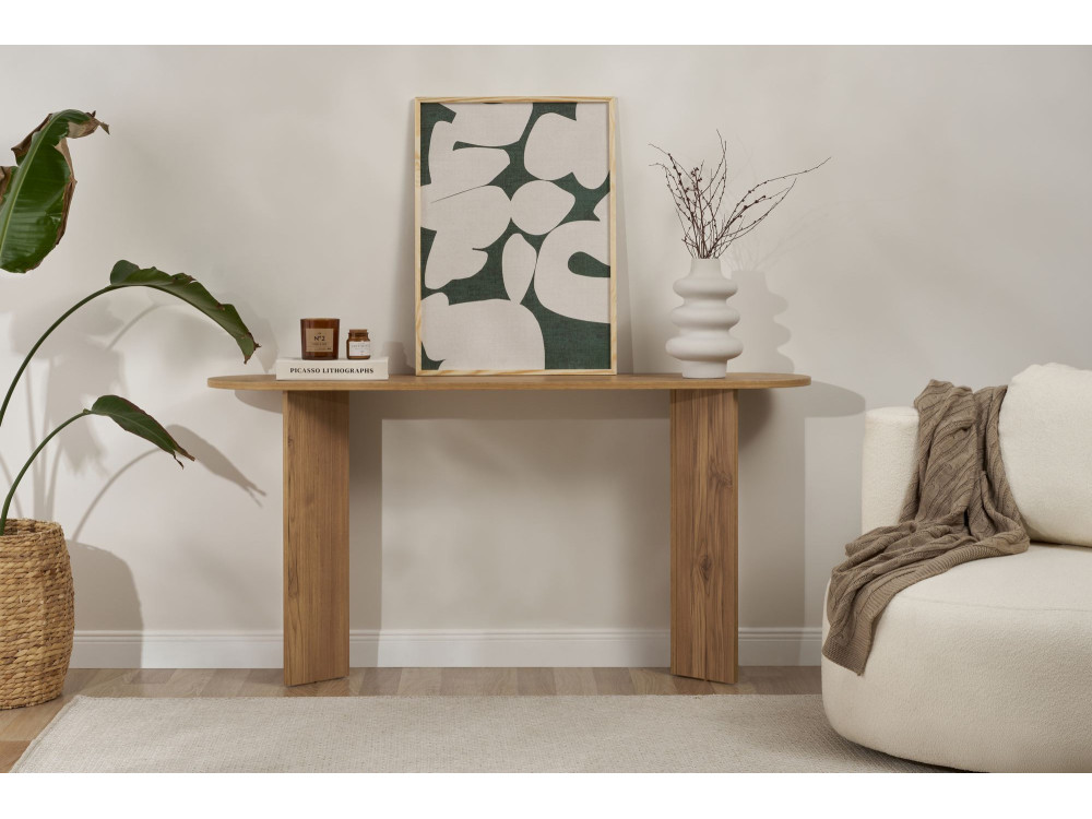 Consola de madera "Sira" - 150 x 35 x 75 cm - Roble