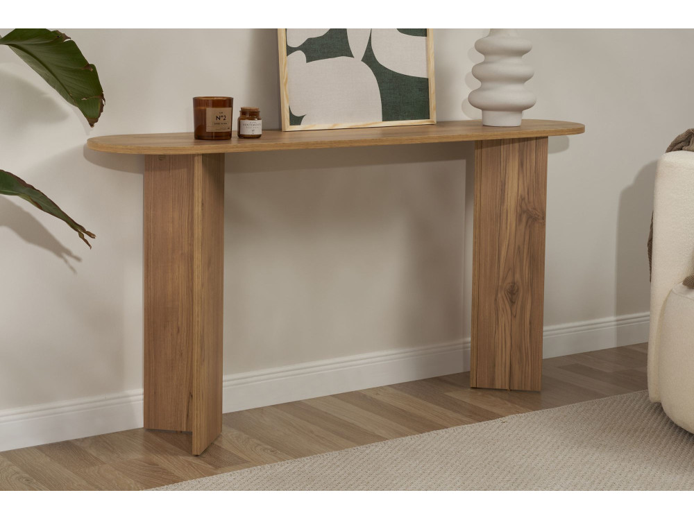 Consola de madera "Sira" - 150 x 35 x 75 cm - Roble