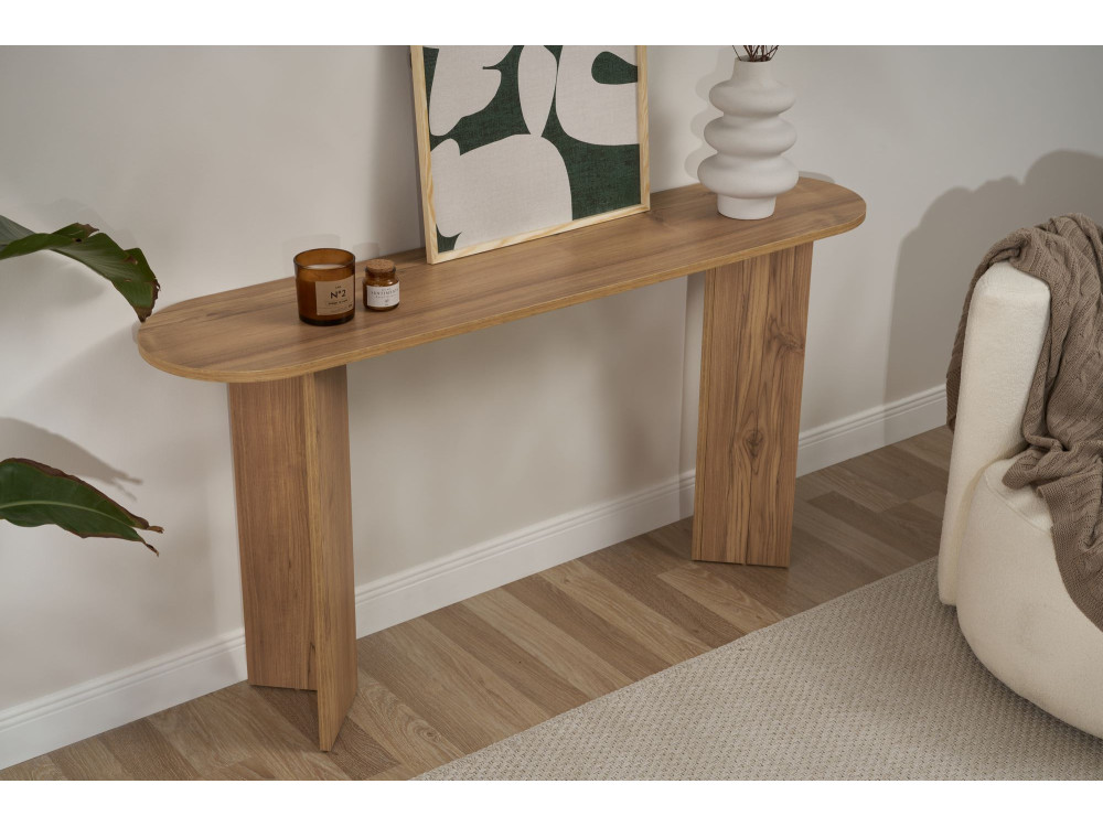 Consola de madera "Sira" - 150 x 35 x 75 cm - Roble