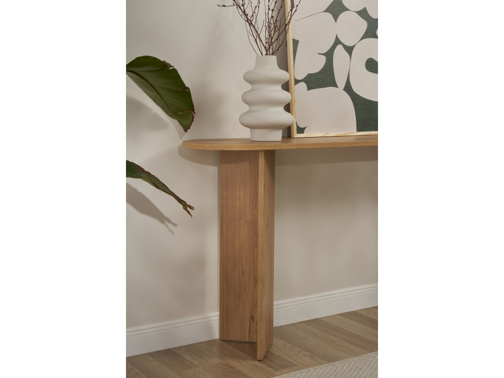 Consola de madera "Sira" - 150 x 35 x 75 cm - Roble